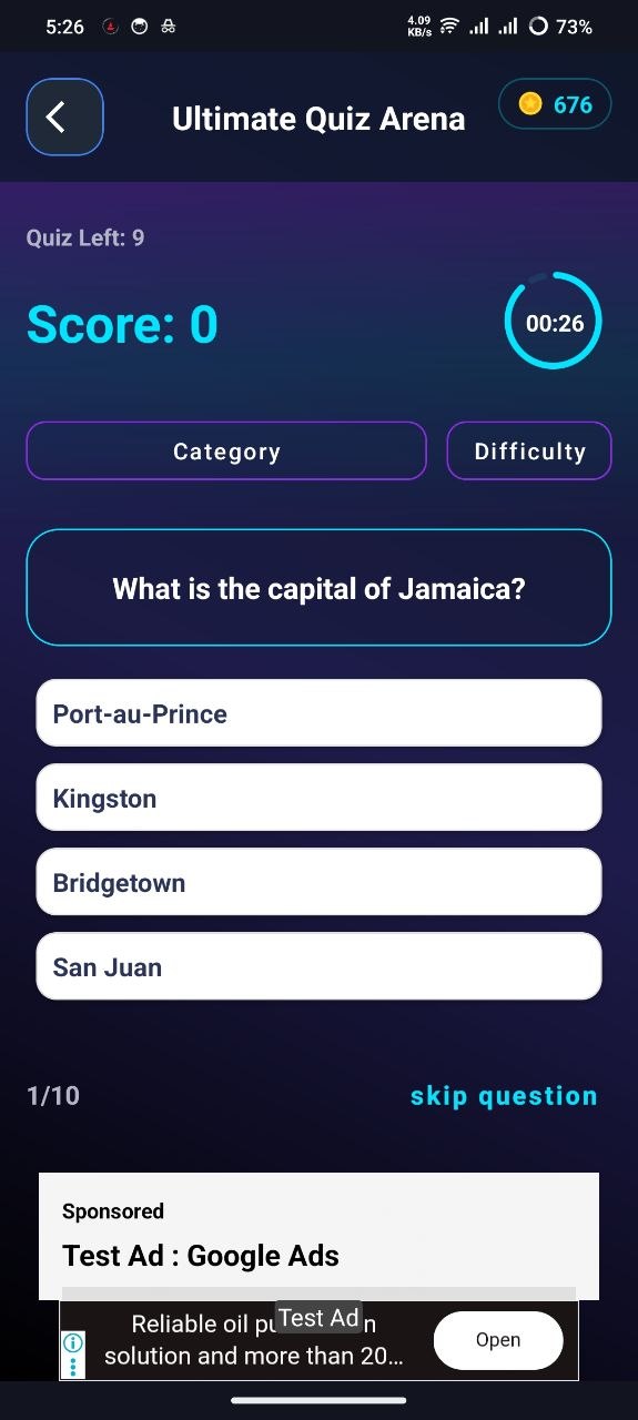 TaskPex Quiz Arena